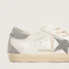 Super-Star da donna con stella in cristalli Swarovski argentati e linguetta sul tallone