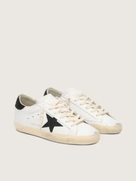 Super-Star da donna con stella in cristalli Swarovski neri e linguetta sul tallone