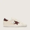Super-Star da donna con stella in pelle scamosciata e linguetta sul tallone con cristalli Swarovski