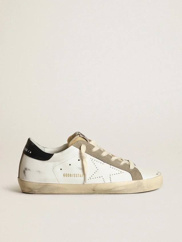 Super-Star da donna con stella traforata e linguetta sul tallone blu notte
