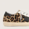 Super-Star da donna in pelle con stampa leopardata
