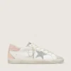 Super-Star da donna in pelle con stella in cristalli Swarovski e linguetta sul tallone