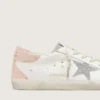 Super-Star da donna in pelle con stella in cristalli Swarovski e linguetta sul tallone