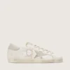 Super-Star da donna in pelle nappa con stella in cristalli Swarovski e linguetta sul tallone