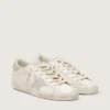 Super-Star da donna in pelle nappa con stella in cristalli Swarovski e linguetta sul tallone