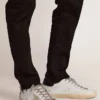 Super-Star da uomo con stella in pelle scamosciata e linguetta sul tallone blu