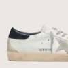 Super-Star da uomo con stella in pelle scamosciata e linguetta sul tallone blu