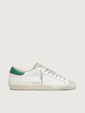 Super-Star da uomo con stella traforata e linguetta sul tallone verde