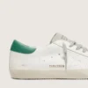 Super-Star da uomo con stella traforata e linguetta sul tallone verde