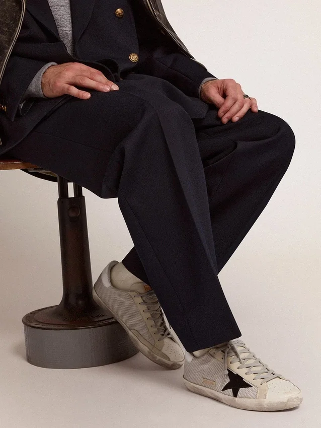 Super-Star da uomo in pelle con stella nera