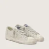 Super-Star in nabuk con cristalli Swarovski e stella in pelle scamosciata grigio ghiaccio