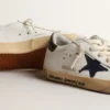 Super-Star Junior in nappa con stella stampata e linguetta sul tallone nera