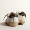 Super-Star Junior in nappa con stella stampata e linguetta sul tallone nera