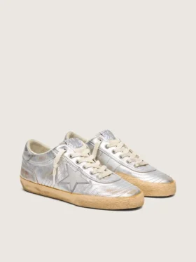 Super-Star LAB da donna in nappa metallizzata con stella in TPU argento