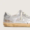 Super-Star LAB da donna in nappa metallizzata con stella in TPU argento