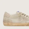 Super-Star LAB da donna in rete con stella in pelle scamosciata beige