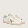 Super-Star LTD da donna con stella glitterata multicolore e linguetta sul tallone in pelle scamosciata
