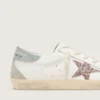 Super-Star LTD da donna con stella glitterata multicolore e linguetta sul tallone in pelle scamosciata