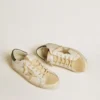 Super-Star LTD da donna con stella in pelle e linguetta sul tallone con cristalli Swarovski