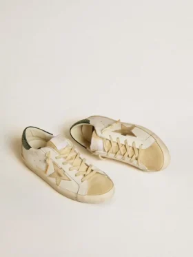 Super-Star LTD da donna con stella in pelle e linguetta sul tallone con cristalli Swarovski