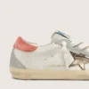 Super-Star LTD da donna in pelle bianca con stella in bronzo metallizzato