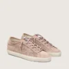 Super-Star LTD da donna in pelle scamosciata traforata rosa cipria con stella tono su tono