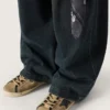 Super-Star LTD da donna in tela beige con stella in pelle nera