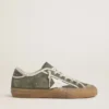 Super-Star LTD da donna in tela verde con stella in pelle bianca