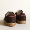 Super-Star Penstar da uomo in pelle scamosciata marrone con stella platino