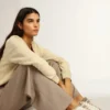 Super-Star Sabot con stella in pelle bianca e fodera in montone