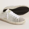 Super-Star Sabot LTD da donna con stella in pelle scamosciata grigia e cristalli Swarovski