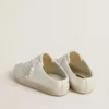 Super-Star Sabot LTD da donna con stella in pelle scamosciata grigia e cristalli Swarovski