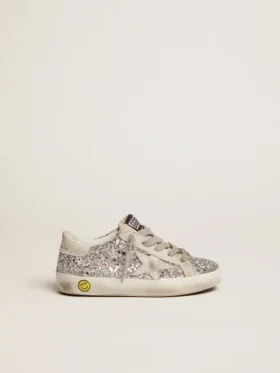 Super-Star Young con glitter argento