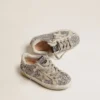 Super-Star Young con glitter argento