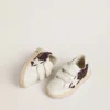 Teen Ball Star in glitter viola con stella in pelle bianca e linguetta sul tallone