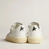 Tenth Star da donna in pelle bianca