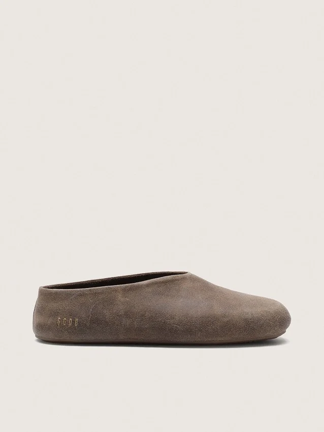 Tierra da donna in pelle scamosciata color kaki