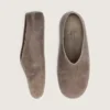 Tierra da donna in pelle scamosciata color kaki