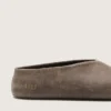 Tierra da donna in pelle scamosciata color kaki