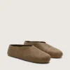 Tierra da uomo in pelle scamosciata color kaki