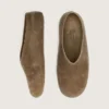 Tierra da uomo in pelle scamosciata color kaki