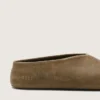 Tierra da uomo in pelle scamosciata color kaki