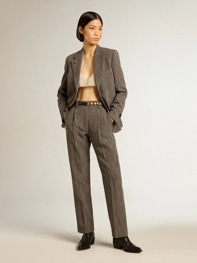 Top da donna con filo di perle