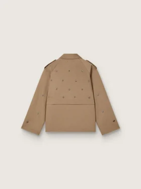Trench da donna oversize con cristalli