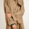 Trench da donna oversize con cristalli