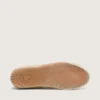 True-Star da donna in pelle nappa bianca con stella dorata e linguetta sul tallone in pelle scamosciata beige