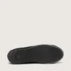 True-Star da donna in pelle scamosciata nera con cristalli Swarovski e stella in pelle nera