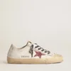 V-Star con stella rosa glitterata e linguetta sul tallone in pelle metallizzata