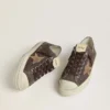 V-Star da donna in nabuk marrone con stella in pelle scamosciata color tabacco