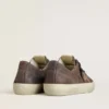 V-Star da donna in nabuk marrone con stella in pelle scamosciata color tabacco